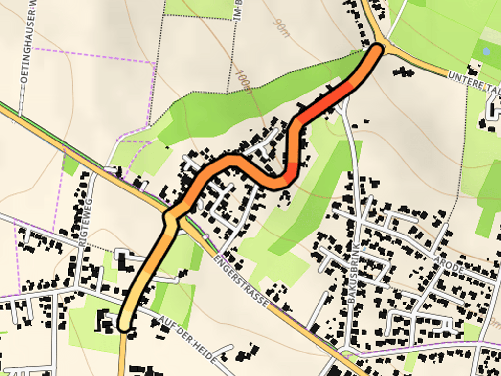 Birkenstrasse Profil de l'ascension