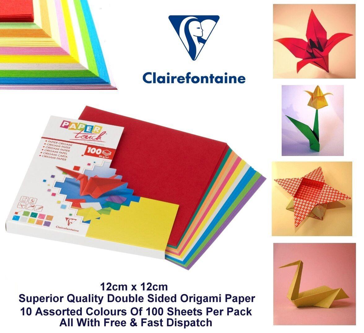 Origami Paper 12 x 12cm Double Sided Multicolour Paper 80gsm 100 Sheets