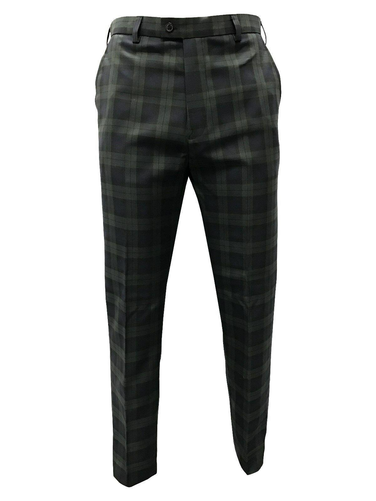 Mens Scottish Black Watch Tartan Trousers Available in Various Sizes eBay
