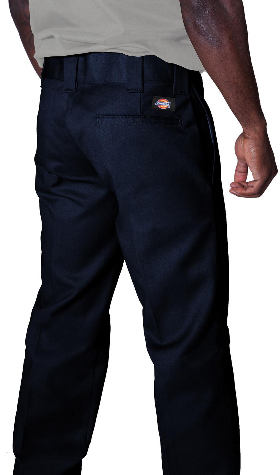 Dickies 873 Work Pant Navy Blue Slim leg work trousers mens slim fit