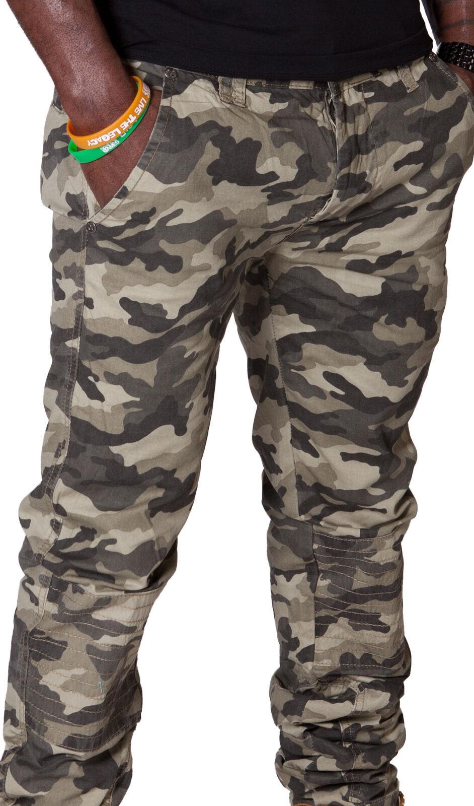 Slim Fit Men's Cargo Trousers Army Camouflage Mens Combat Pants Army