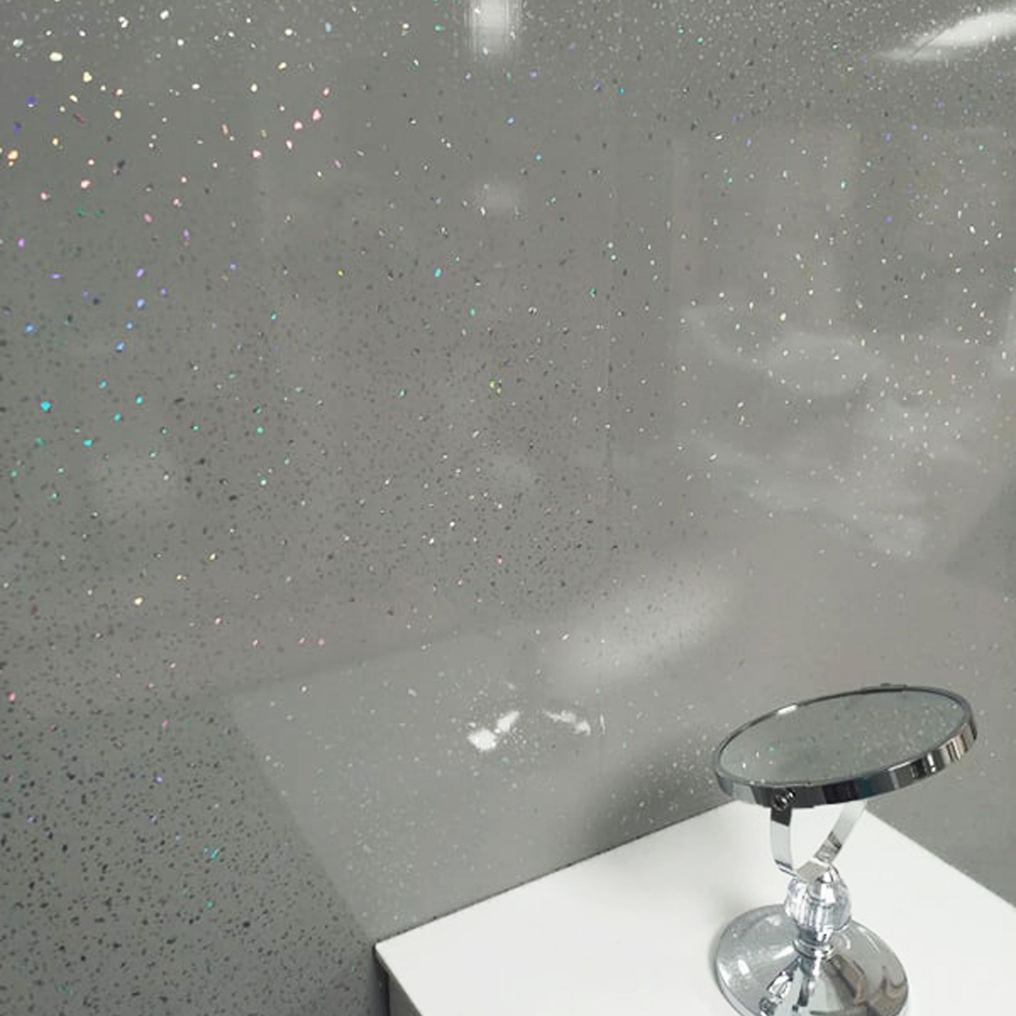 Grey Sparkle Bathroom Large Shower Panels 1000mm Wide Wet Wall Cladding 10mm PVC eBay