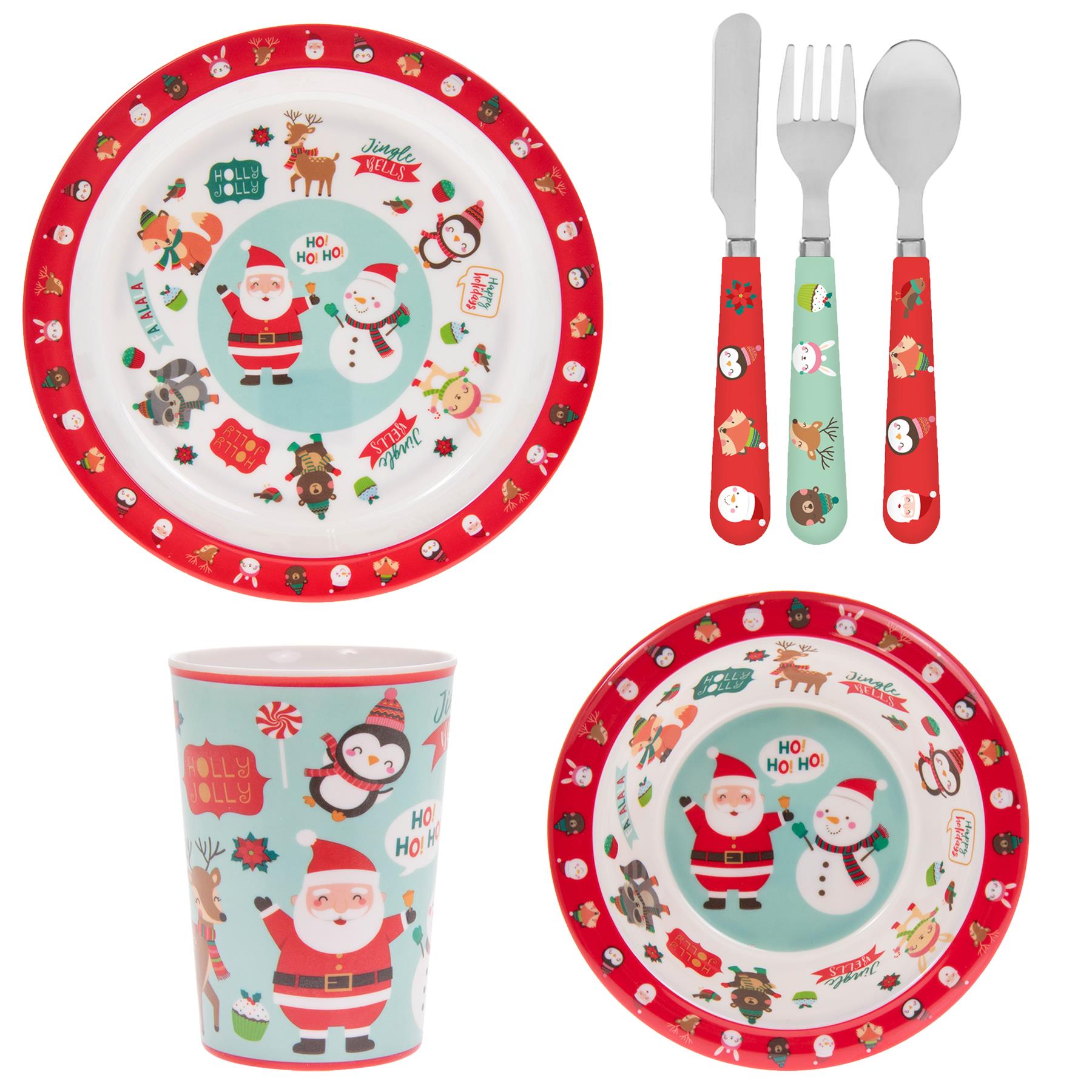 Children's Christmas Tableware Fun Festive Design Choose Item eBay