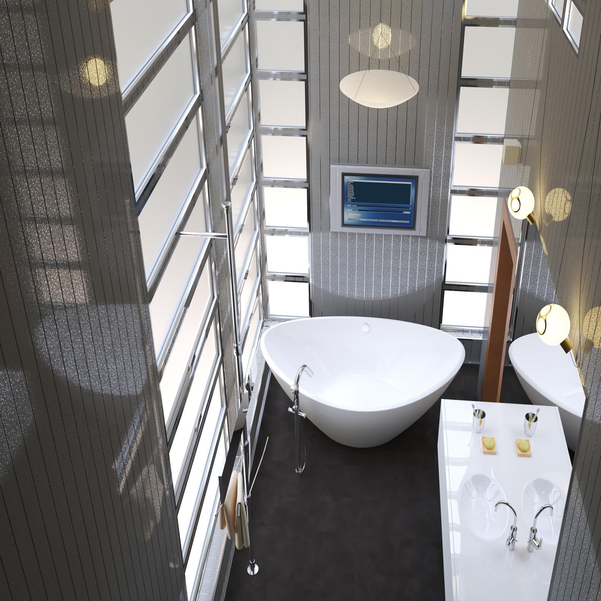 Grey Sparkle Chrome Bathroom Panels Ceiling Cladding Shower PVC Wet