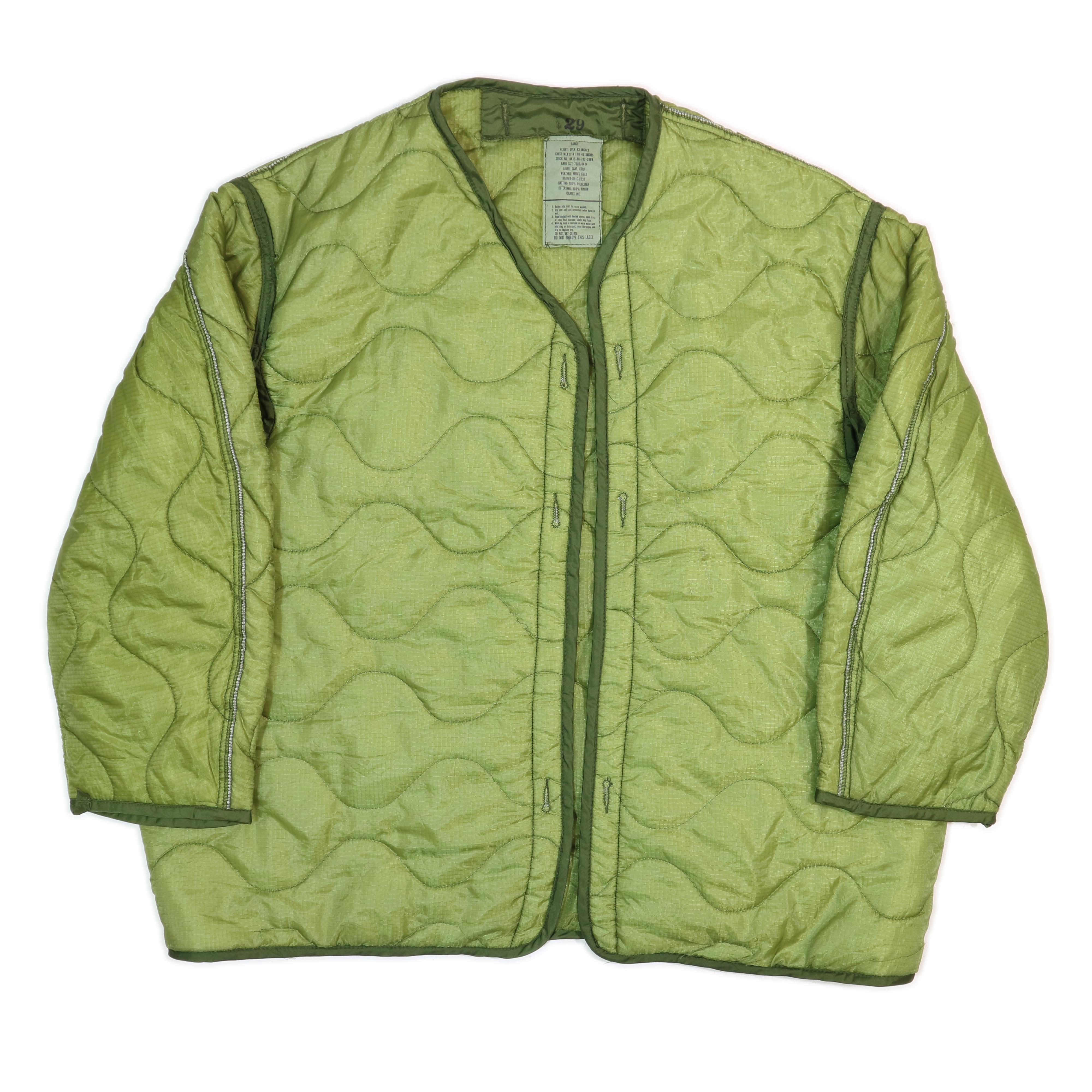 Origianal vintage US army surplus m65 qulted jacket liner eBay