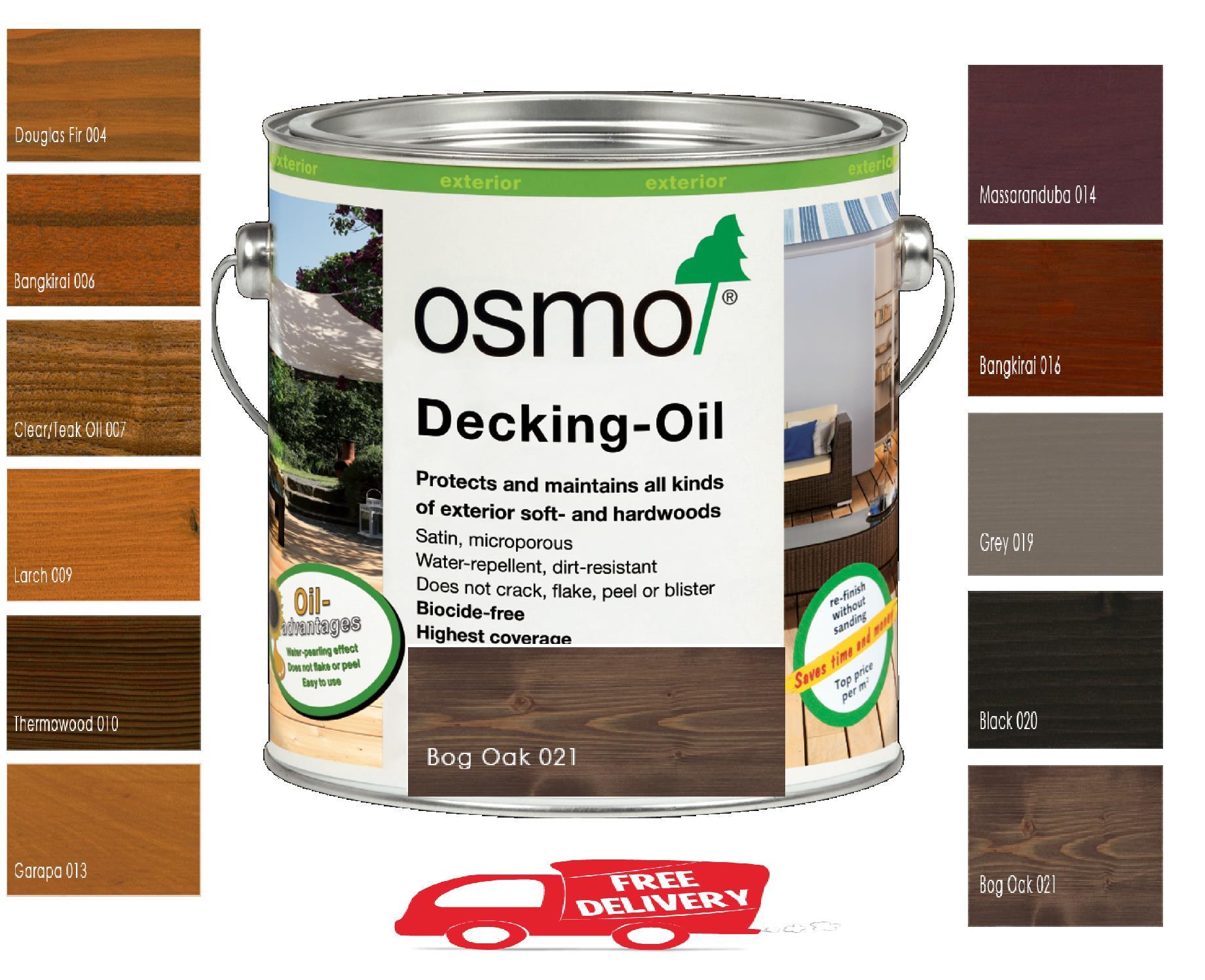Osmo Exterior Wood Decking Oil 11 Shades Available 5ml, 125ml, 750ml and 2.5L eBay