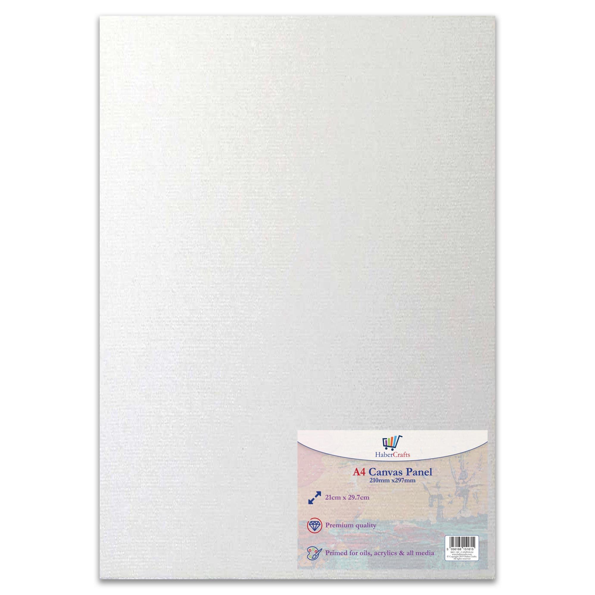 A4 Artist Canvas Boards Primed Panel Acrylic Oil Painting 100 Cotton