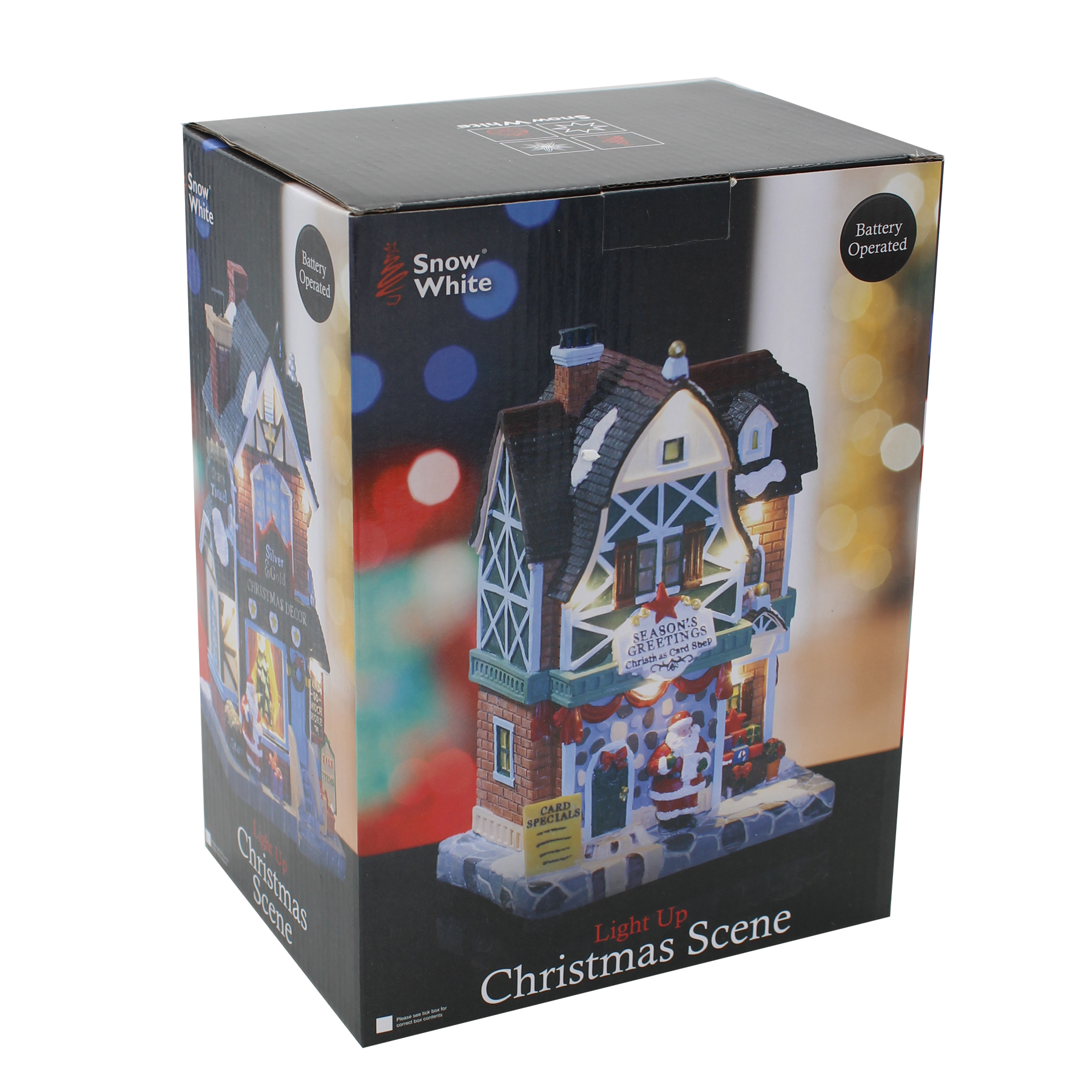 Christmas LED Light up Village Shop Battery Operated Choose Design eBay