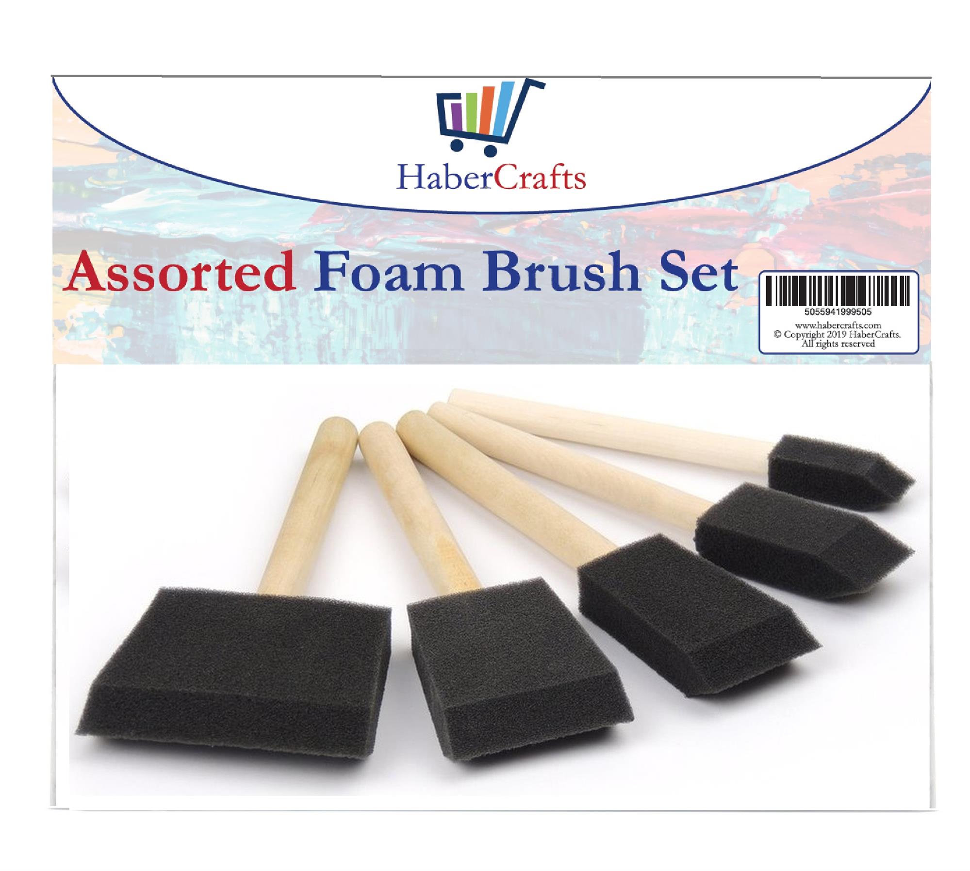 Foam Brush Foam Brushes Paint Sponges Paint Pads Sponge (5 Assorted