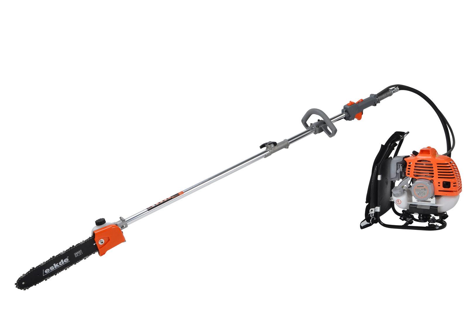 Petrol Backpack Strimmer Brushcutter Chainsaw Hedgetrimmer Garden 5in1