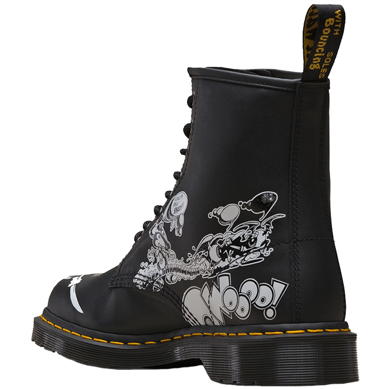 MENS DR MARTENS 1460 RG BW BLACK & WHITE RICK GRIFFIN BACKHAND 8 EYELET