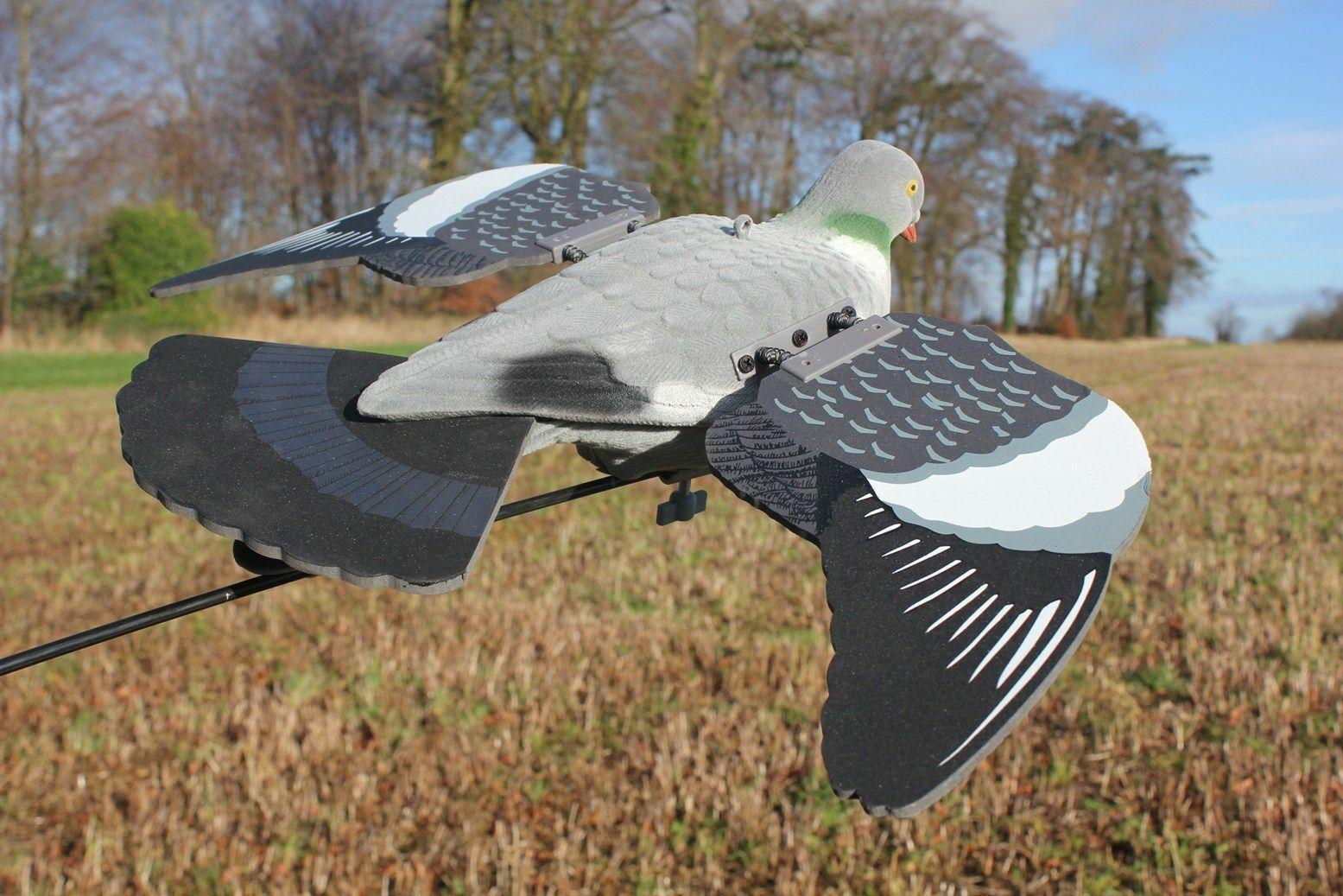 Flying Pigeon Decoy Spring Wing Ultimate for Bouncer Swooping Flapping