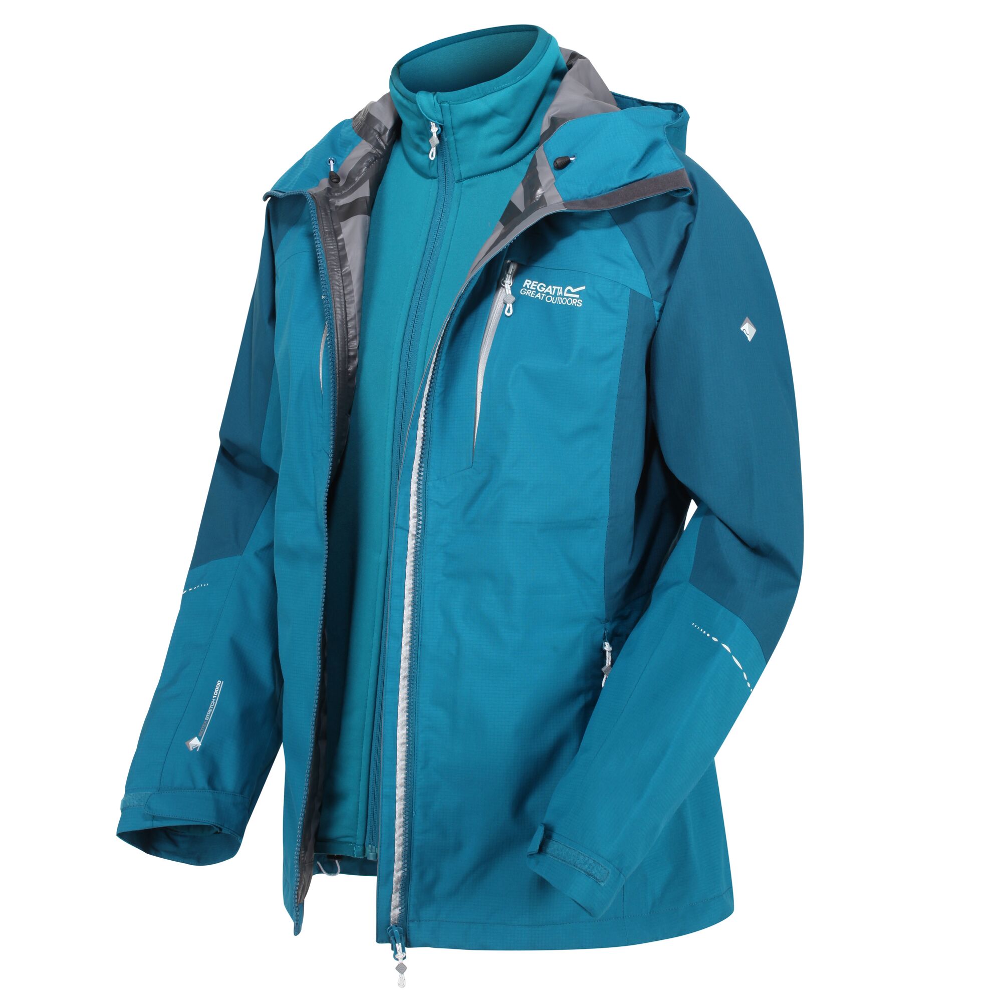 Regatta Carletta V Womens 3In1 Coat Waterproof with Inner Jacket eBay