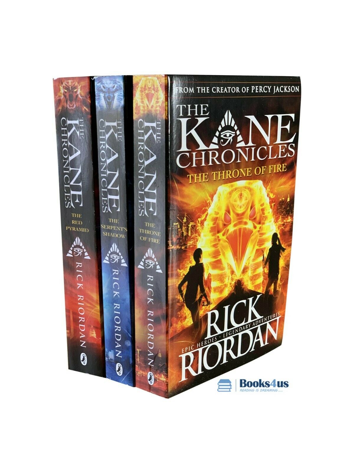 Kane Chronicles 3 Books Young Adult Collection Paperback Set By Rick