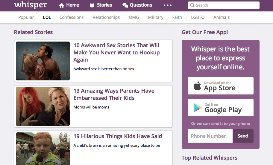 Editor of secret sharing app Whisper leaves after scandal