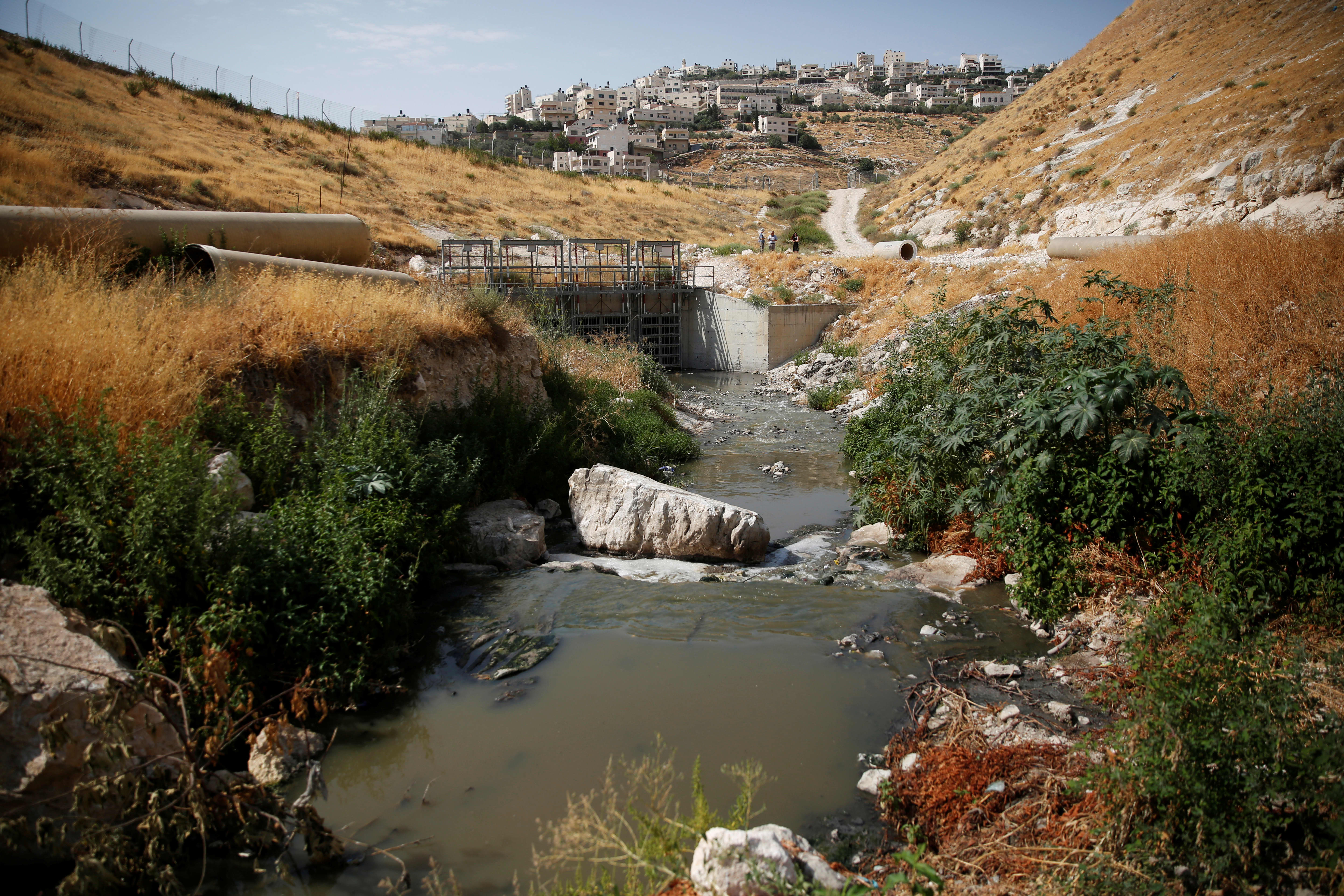 Reign of sewage in biblical valley may be coming to an end