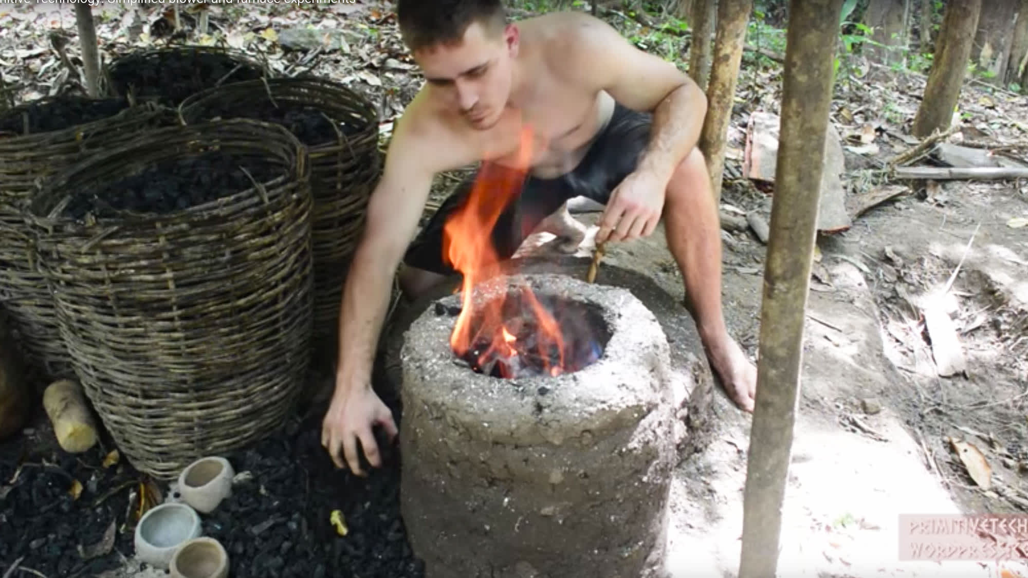 YouTube Primitive Technology shows John Plant living in the Stone Age