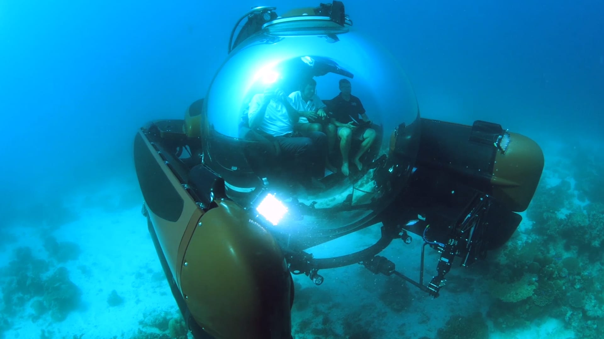 Crystal Cruises' personal submarine takes you deep into the ocean