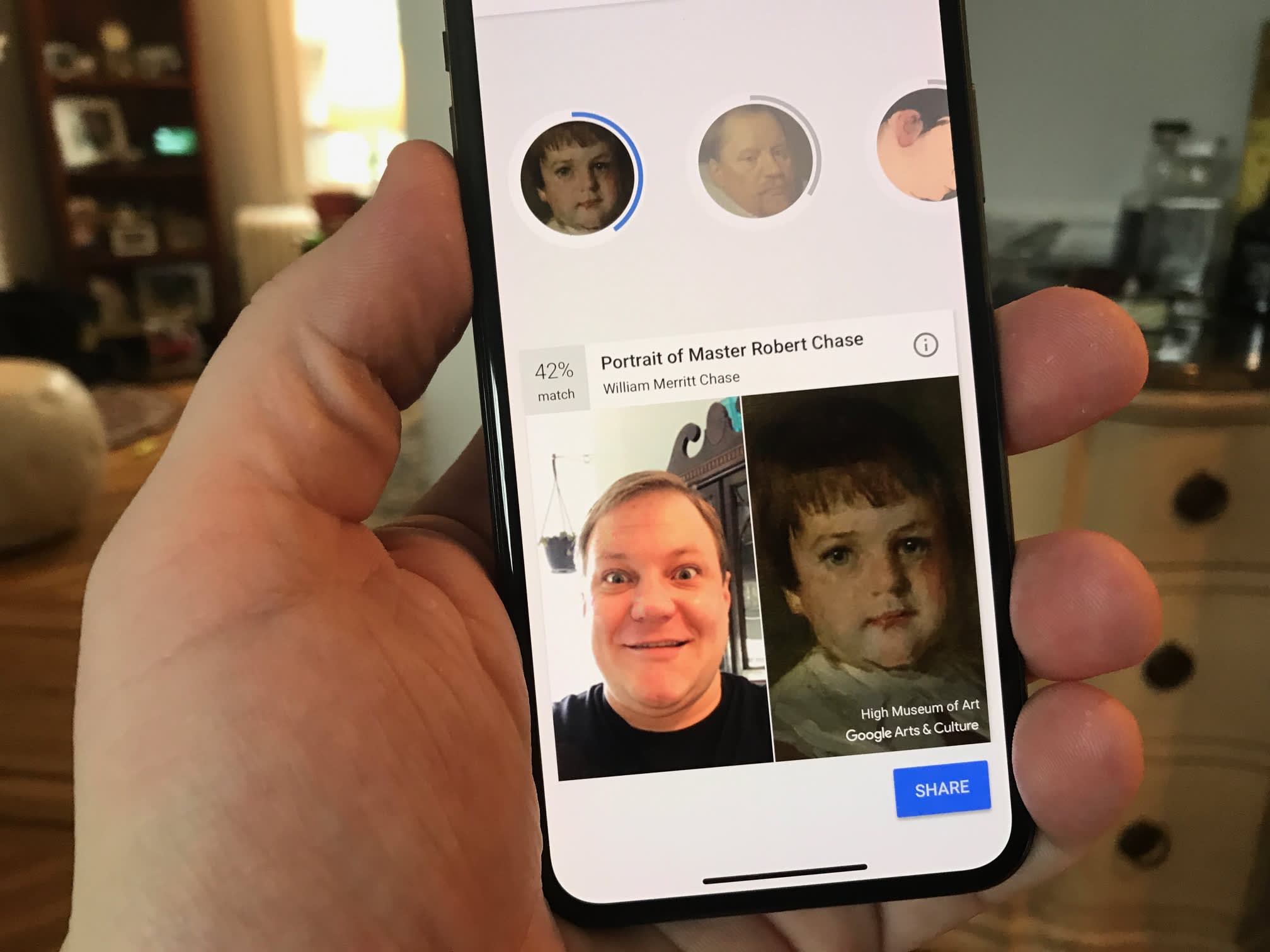 How to use the new Google app that matches your face with paintings