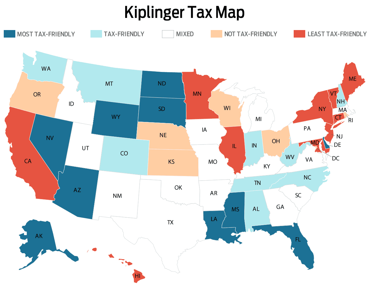 Kiplinger Tax Map