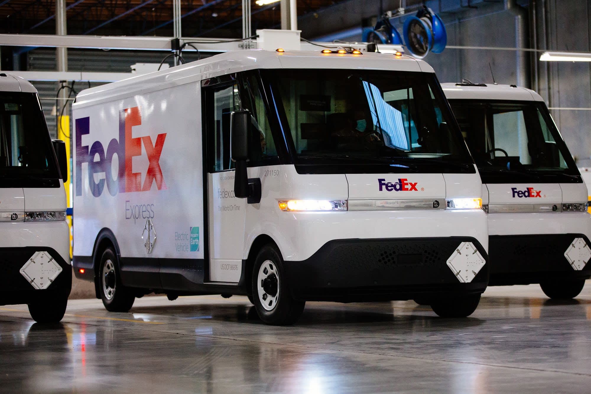 FedEx gets first of 500 electric trucks from GM's EV unit in a major