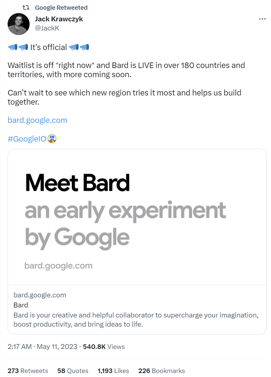 [Feature] Google AI Chatbot Bard Back with a Vengeance After Blunder?
