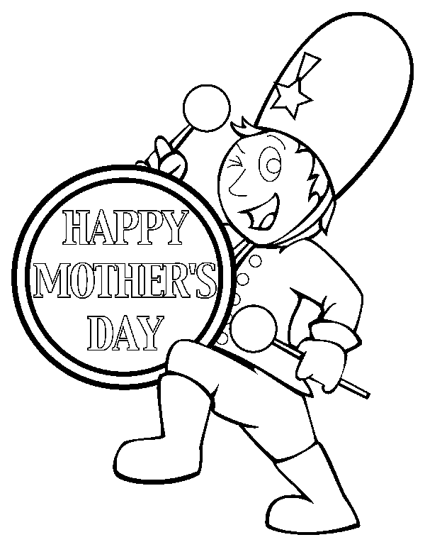 drummer boy coloring page