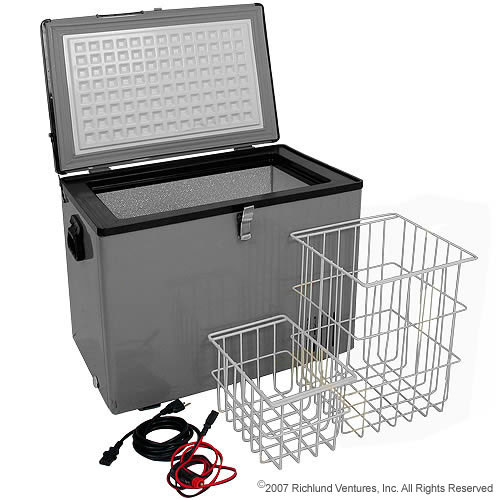 New Edgestar 43 Quart 12V DC Portable Mini Refrigerator/Freezer Grey eBay