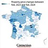 Where have property prices fallen the most in France?