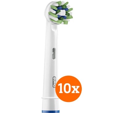 Oral-B Crossaction Brush Attachment 10 Units - Coolblue - Before 23:59, Delivered Tomorrow