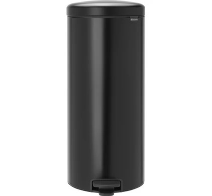 Brabantia Newicon Pedal Trash Can 30L Matte Black - Coolblue - Before 23:59, Delivered Tomorrow