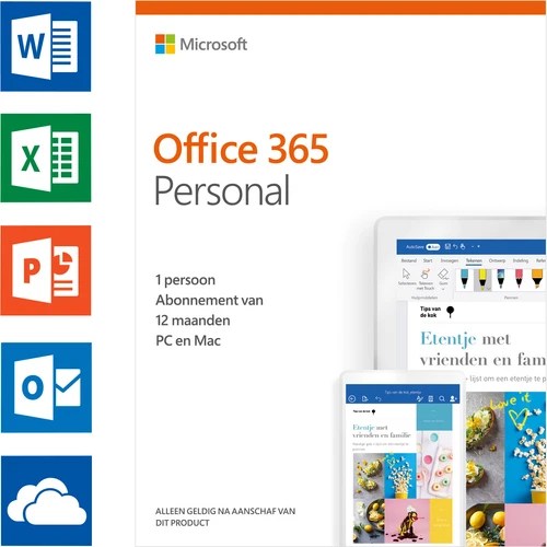Microsoft 365 Personal 1 Year License w/ Word, Excel,.