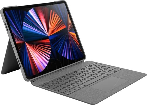 Logitech Combo Touch Apple Ipad Pro 12.9 Inch (2022/2021) Toetsenbord Hoes Azerty Grijs - Coolblue - Voor 23.59U, Morgen In Huis