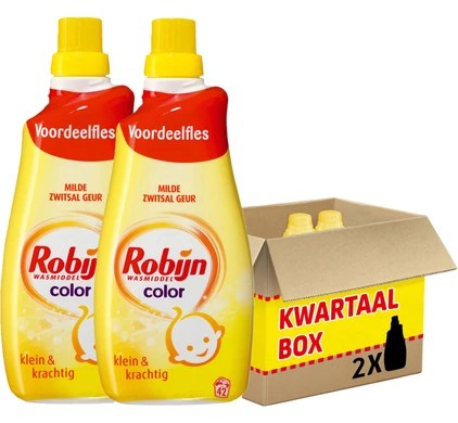 Robijn Klein & Krachtig Color Zwitsal Wasmiddel - Kwartaalpakket - Coolblue - Voor 23.59U, Morgen In Huis