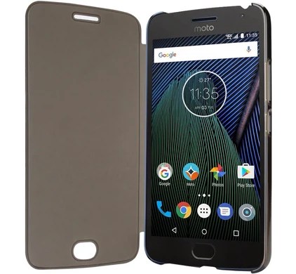 Motorola Moto G5 Plus View Case Cover Black - Coolblue - Before 23:59, Delivered Tomorrow