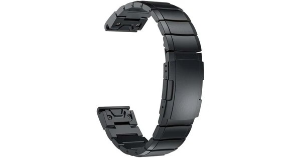 Just In Case Garmin Fenix 6X/6X Pro Stainless Steel Strap Black - Coolblue - Before 23:59, Delivered Tomorrow