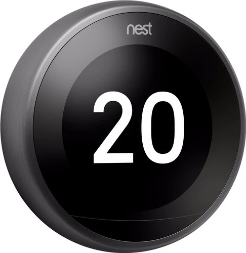 Google Nest Learning Thermostat V3 Premium Zwart - Coolblue - Voor 23.59U, Morgen In Huis