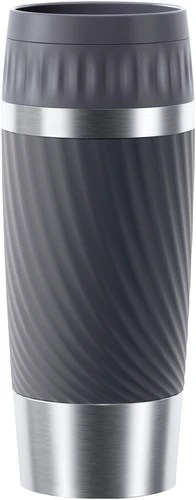 Tefal Travel Mug Easy Twist Insulated Cup Anthracite - Coolblue - Before 23:59, Delivered Tomorrow