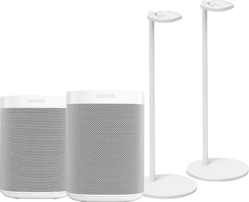 Sonos One Sl Duopack + Sonos Speaker Standaard Paar Wit - Coolblue - Voor 23.59U, Morgen In Huis