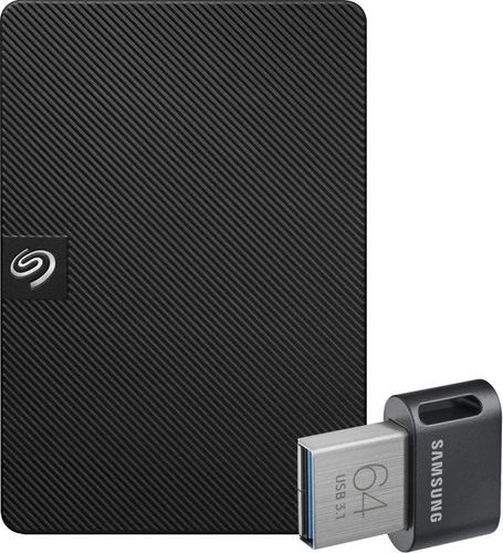 Seagate Expansion Portable 5Tb + Samsung Fit Plus Usb 64Gb - Coolblue - Voor 23.59U, Morgen In Huis