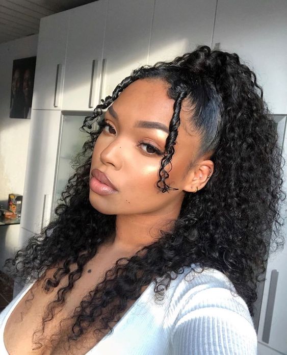 Top 10 Drawstring Ponytail Hairstyles For Natural Hair CurlsQueen