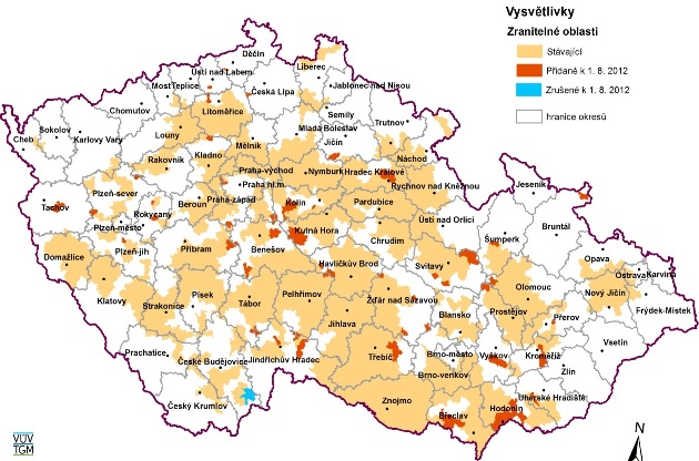 Vymezeni Zranitelnych Oblasti Podle Narizeni Vlady C 262 2012 Sb O Zranitelnych Oblastech A Akcnim Programu Radce Pro Podnikovou Ekologii Odpady Ochranu Ovzdusi Ems Nakladani S Chemickymi Latkami A Integrovanou Prevenci