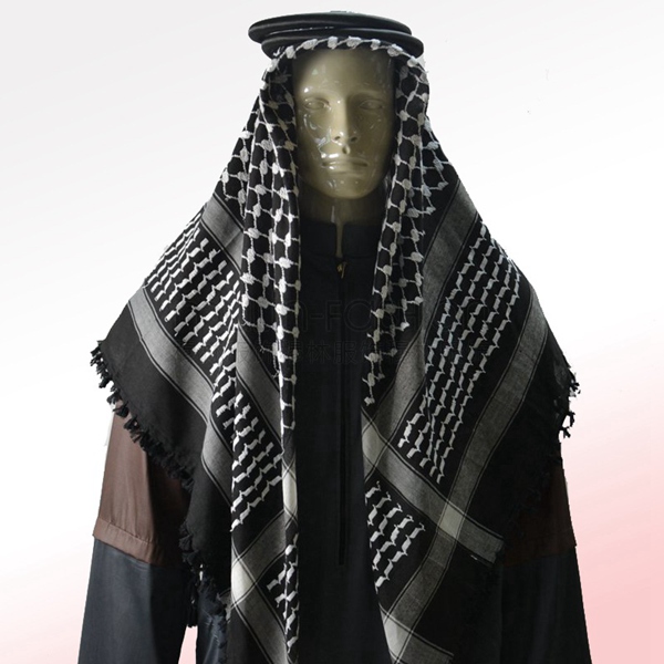 2018 Arab Scarf Tactical Scarf Male Bandanas Clothing, Muslim Hijab For Mens, Islamic Headscarf