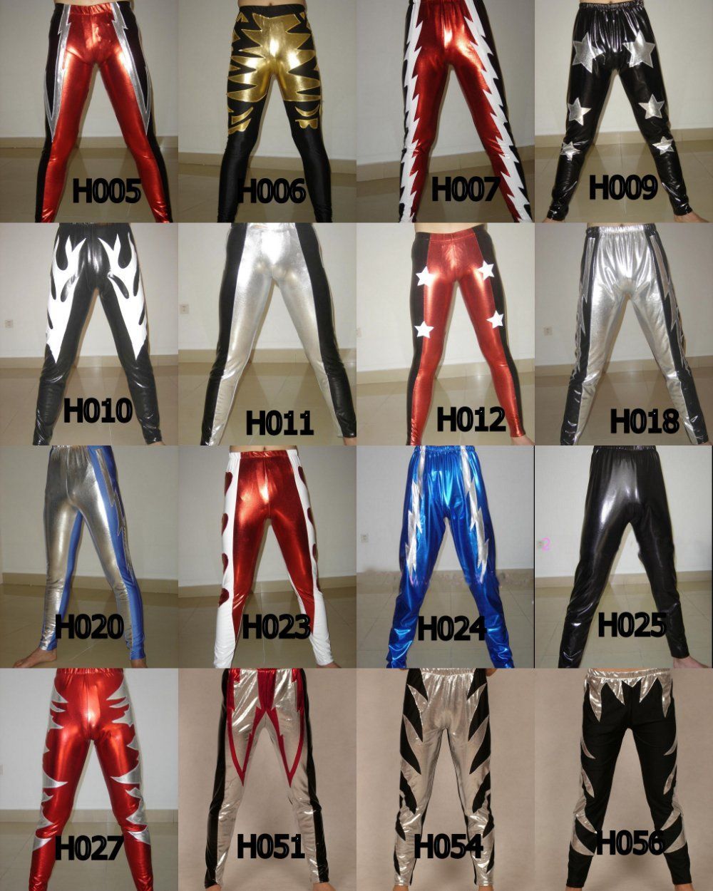 2019 Lycra Spandex Latex Zentai Wrestling Singlet Tights/Pants Costume