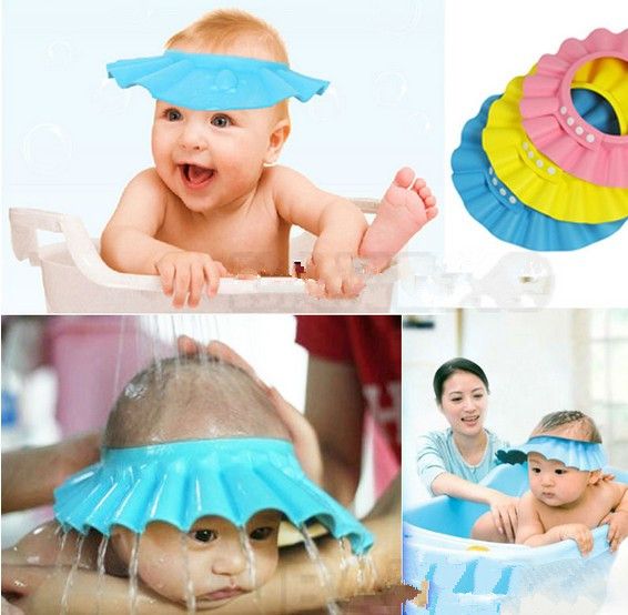 Adjustable Shower Cap Protect Shampoo for Baby Health Bathing Bath