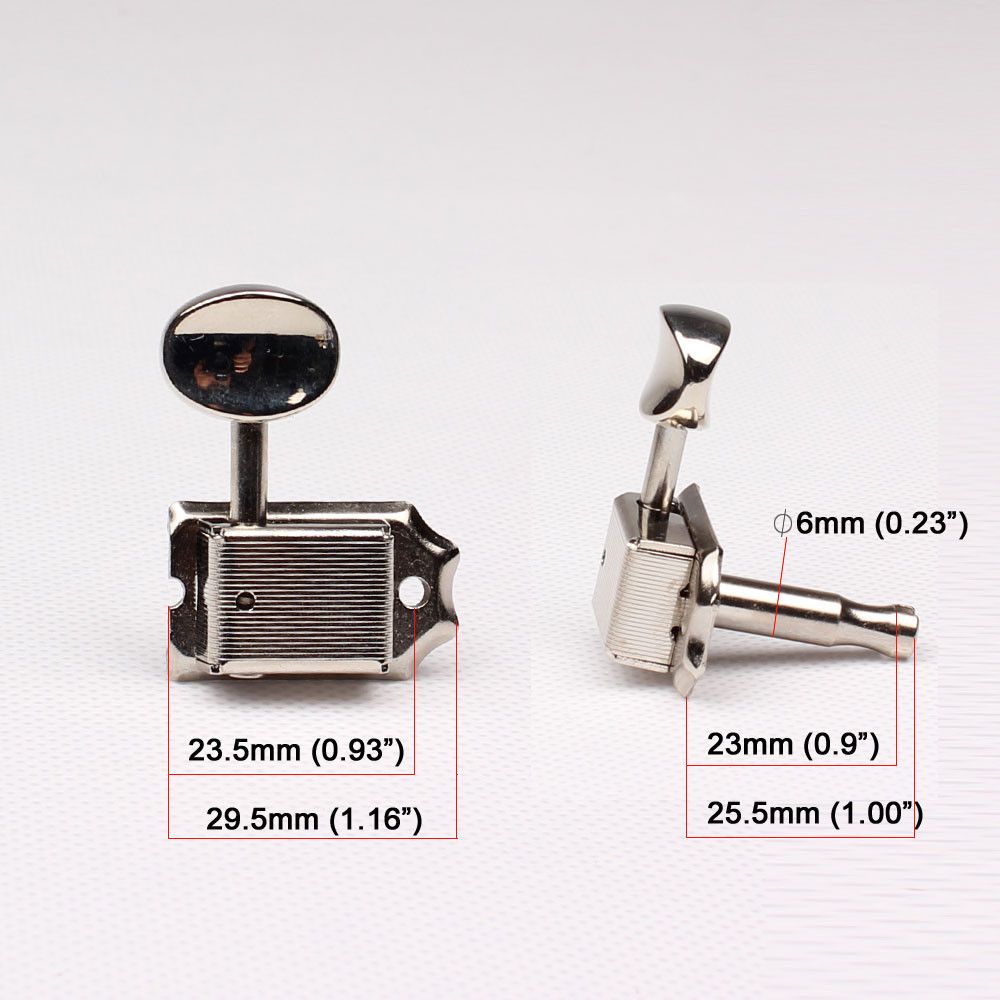 2020 6R In Line Chrome Guitar Tuning Pegs Machine Head For Fender Telecaster Stratocaster From