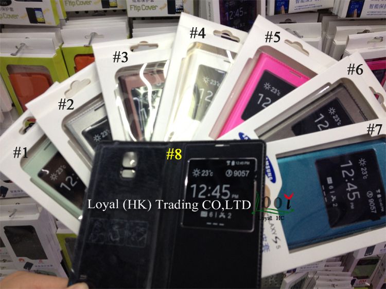 Front Flip Cover Leather Official S View Open Window Skin