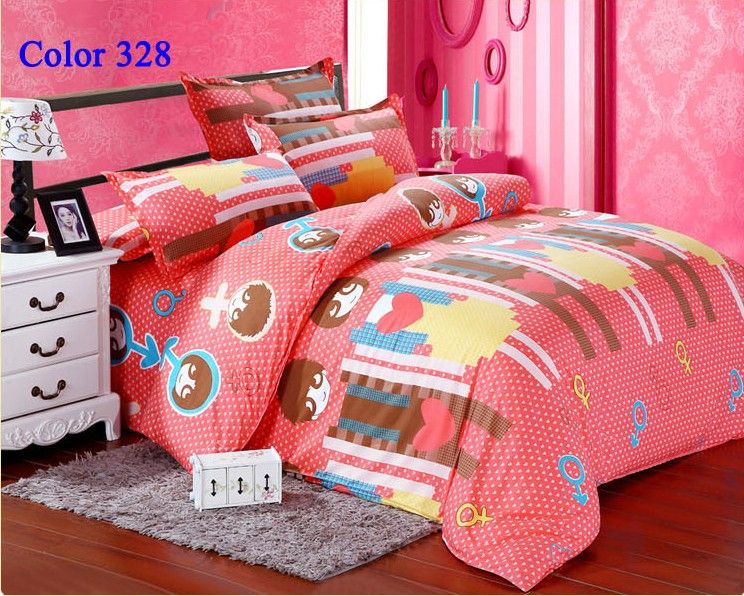 Wholesale Home Textiles Stripe Bedding Set Duvet Cover Bedclothes Twin