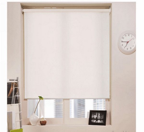 Blackout Roller Blinds in Milk White Popular Modern Curtains for Living