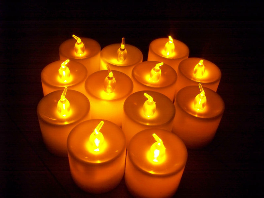 Colorful Candle Lights Artificial Candle Luminous Candle Lamp Led